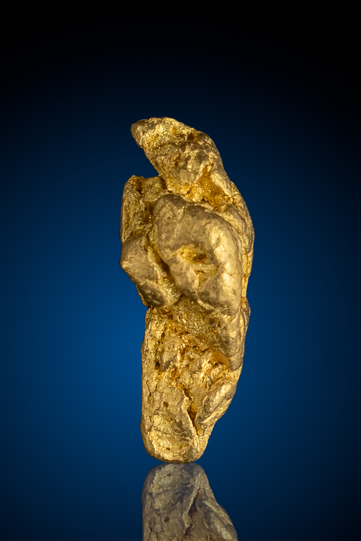 (image for) Interesting Detailed Natural Gold Nugget, American River, CA - 1.74 grams